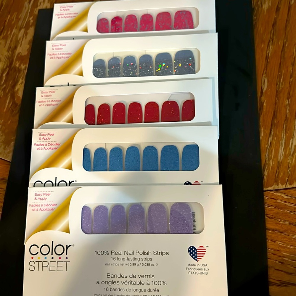 Color street nails you get all five for listed price